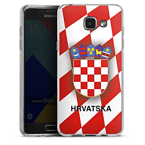 Samsung Galaxy A5 (2016) Hülle Silikon Case Schutz Cover Kroatien EM Trikot Fußball Europameisterschaft
