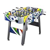 ⚽SPE ESPECIFICACIONES DEL PRODUCTO: 48 "L × 24" W × 32 "H / 122cm * 61cm * 81cm (L * W * H); incluye 2 balones, 2 puntajes, 8 mangos de goma. Se divertirá armando nuestro WIN.MAX Mesa de fútbol e incluye todas las instrucciones necesarias y materiales de montaje.
