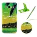 Produktbild Für Samsung Galaxy A3(2015 Modell) Hülle Silikon Schutzhülle Tasche Case,Weiches Silikon TPU Gel Bumper Case Etui Schale Cover Skin,Herzzer Modisch Hochwertig Ultra Dünn Slim Thin Bunt Handytasche Mit [Grüne Insel Sommer Muster] Guter Schutz Kratzfest Flexibel Leicht Gummi Rubber Jelly Soft Protective Stabil Handyhülle Schutztasche Back Cover Case Shell für Samsung Galaxy A3(2015 Modell) + 1 x Frei Grün Handy Halterung Ständer + 1 x Frei Grün Touch Pen Stift Stylus