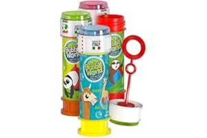 BLUE SKY DULCOP - Bolle Word Animali - Bolle di sapone - 60 ml - 047002R - Bianco - Plastica - Licenza ufficiale - Giocattolo per bambini - Gioco all'aperto - da 3 anni
