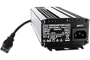 KOMIRO florastar Ballast électronique Horti Dim light Super Lumens Dimmable 250W 400W 600W