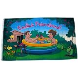 Flagge „Endlich Ferien“ – 90 X 150 Cm, Polyester, Wetterfest Mit Metallösen