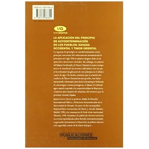 La aplicación del principio de autodeterminación de los pueblos: Sáhara Occidental y Timor Oriental (Monografías)
