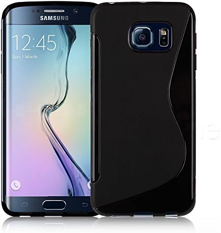 RS ACCESSORIZE - Galaxy s7 EDGE Case, [Ultra Slim Fit] PC Transparent Clear Cover Case for Samsung Galaxy s7 EDGE S VII EDGE - Black Sline