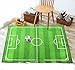 Produktbild D & X Kinder Wohnzimmer Schlafzimmer Bereich Fußball Nachttisch Comic 100 * 130 cm Matten Teppich Kindermatte Teppich grün Waschmaschine