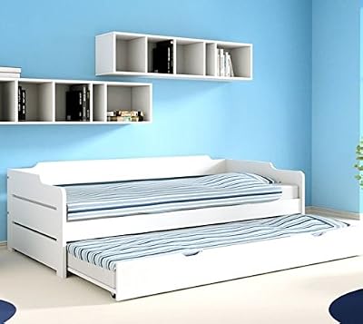 Alfred & Compagnie Promo Alfred & Compagnie - Lit gigogne ARTHUR BLANC 90x200