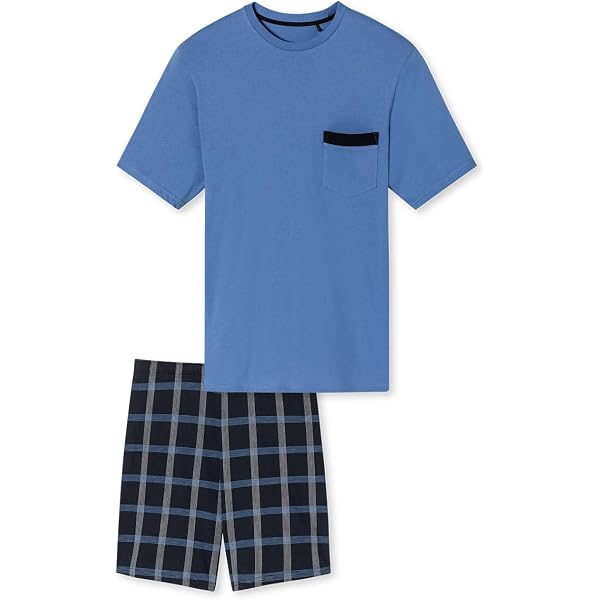 Schiesser Pantaloni Corti Da Uomo Mix + Relax, In Cotone Organico, Con Tasche, Taglia 62