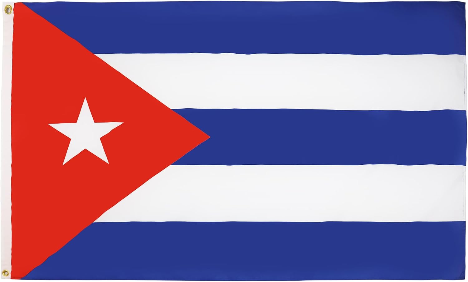 AZ FLAG - Bandera Cuba - 150x90 cm - Bandera Cubana 100% Poliéster Con Ojales de Metal integrados - 110g