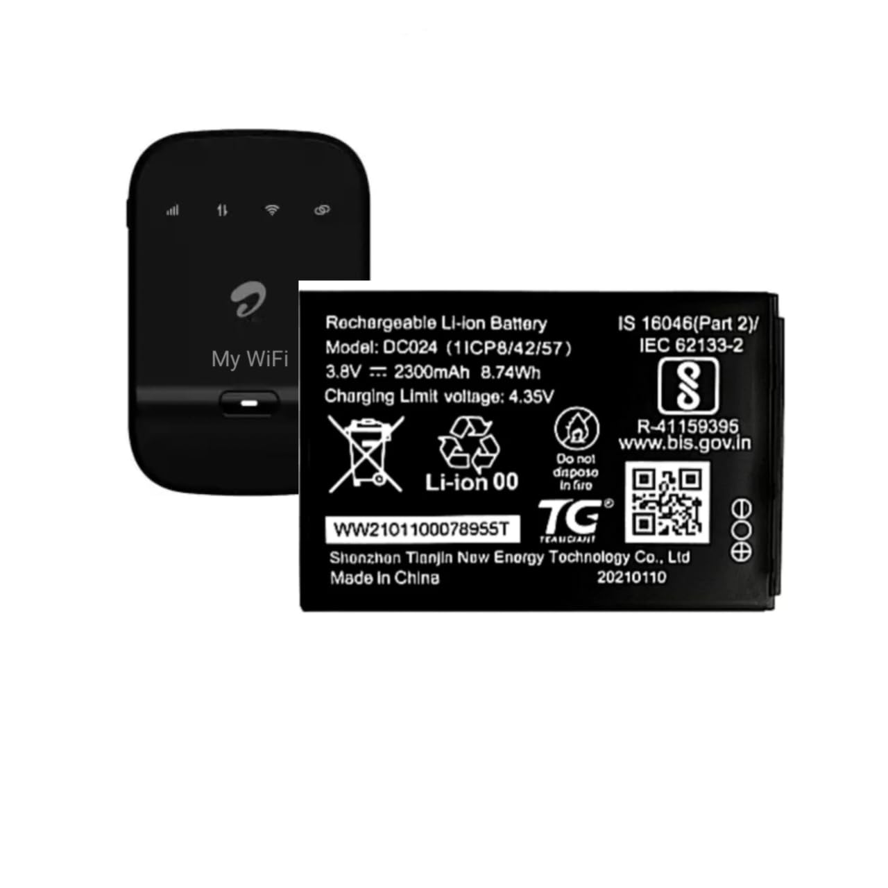 AEV Airtel 4G Hotspot Battery Compatible for Airtel AMF-311WW DC024-2300mAh
