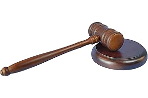 DuDuZui Maillets en Bois, Marteau en Bois de Qualité Supérieure Avec Bloc Sonore, Parfait pour Juge, Avocat, Tribunal aux Enchères, Entreprise, étudiant