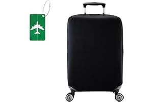 SHILIPAIJC Elastyczny pokrowiec ochronny na walizkę, pokrowiec podróżny, pokrowiec na walizkę, pokrowiec na walizkę, pokrowiec na walizkę podróżną, pokrowiec ochronny z zawieszką do walizki na kółkach, 66-71 cm