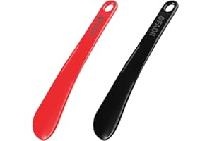 FADII Shoe Horns, 2 Pack Snap-Proof shoehorn, Flexible Strong Plastic Shoe Horns for Men,Women,Kids & Seniors (22cm)
