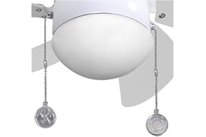 FABRILAMP Tulipa para ventilador con diseño elegante, compatible con modelos varios; ideal para mejorar la iluminación y decoración del hogar.