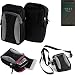 Produktbild Gürteltasche, Holster / Umhängetasche für LG Electronics Google Nexus 5 (2015), schwarz-grau + Extrafach mit Platz für Powerbank, Festplatte etc. | Case travelbag Brustbeutel Brusttasche- K-S-Trade(TM)