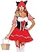 Produktbild Neue Damen Rotkäppchen Wolf Märchen Kostüm Kleid Halloween Hen Night Party Größe UK 10–12 EU 38–40