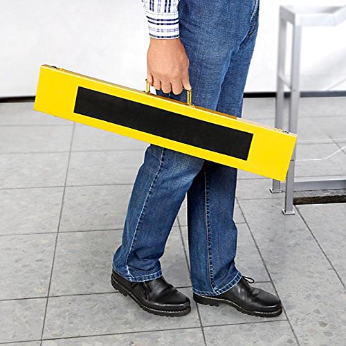 2x Teleskop-Arbeitsbock höhenverstellbar mit rutschfester Gummiauflagefläche Werkstattbock Stützbock Klappbock Arbeitsböcke bis 120kg belastbar platzsparend faltbar - 5