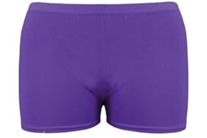 Crazy Chick® Girls Neon Stretch Hot Pants Shorts Dance Gym Tutu Shorts Age: 5-12 yrs
