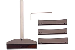 Ogdni Luthier Tools - Pressa per tasti per chitarra e basso, con 3 inserti radianti e chiave esagonale, colore: nero