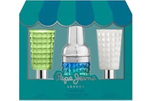 Pepe Jeans Cocktail Edition For Him Estuche Regalo Perfumes Hombre Pack de 3 Piezas Eau de Toilette 30ml, After Shave 50ml y Shower Gel 50ml Set Fragancia Cítrica, Amaderada y Especiada
