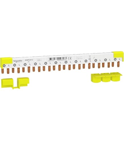 Puente de unión 2 Polos 63 A y 10 mm tipo lengüeta de 1 metro Puente de unión 2 Polos 63 A y 10 mm tipo lengüeta de 1 metro