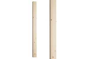 Blueprint Joinery Plain Square Pine Newel Post (1500mm Full Post) - 90mm x 90mm Pine Wood Posts for Staircase. Contemporary Stair Posts Made from Scandinavian Pine Wood.