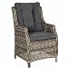 Produktbild Butlers GRANNY Sessel mit Sitz- und Rückenkissen - Rattansessel - Vintage Look - Sesselpolster - Landhaus Stil