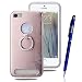 Produktbild iPhone 5 / 5s / SE Hülle, [Rotierendem Ring Fingerhalterung Ständer] Yokata PC Hart Case Gefrostet Plastik Schale Dünn Case Schutzhülle Protective Cover + 1 x Kapazitive Feder