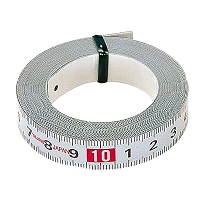 Tajima PIT20 Pit Measure Mètre à ruban 2 m/13 mm adhésif, Blanc