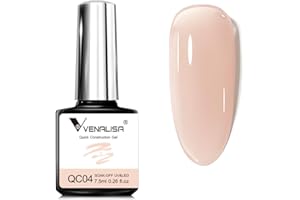 V VENALISA VENALISA Gel Construction Ongle UV Builder Gel natur couleur beige fumé Vernis Gel UV Semi Permanent pour Réparation de Manucure,Kit Manucure