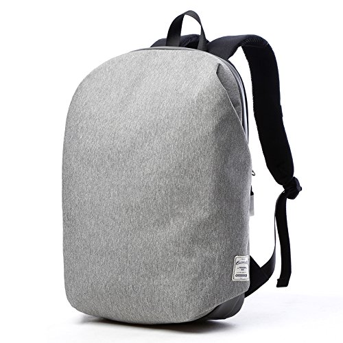 Preisvergleich Produktbild lidch Multifunktionaler Rucksack Reisen Daypacks Canvas Stoff Diebstahlschutz College Schule Rucksack passt 15,6 Laptop / Notebook / Tablet, GRAU