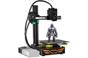 KINGROON 3D Drucker, Premium Titan Extruder Aluminium Doppel Linearführungsschienen und Doppel Lüfter, einfach zu montierender Druckraum 180x180x180mm