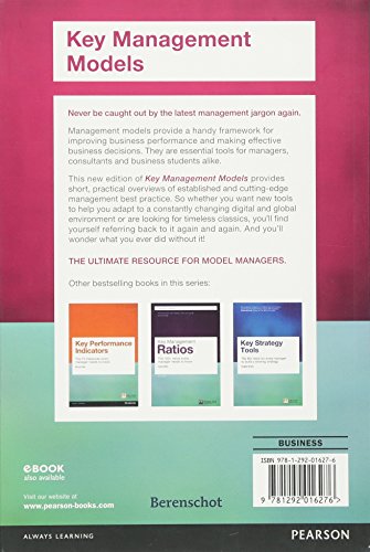 Book's Cover of Key Management Models, 3rd Edition: The 75+ Models Every Manager Needs to Know.