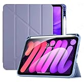 UnDePlus iPad Air 11in&ccedil; M4/M3/M2 2026-2024 ile uyumlu Kılıf Kalem Şarj B&ouml;lmeli Case Lavendery Gray