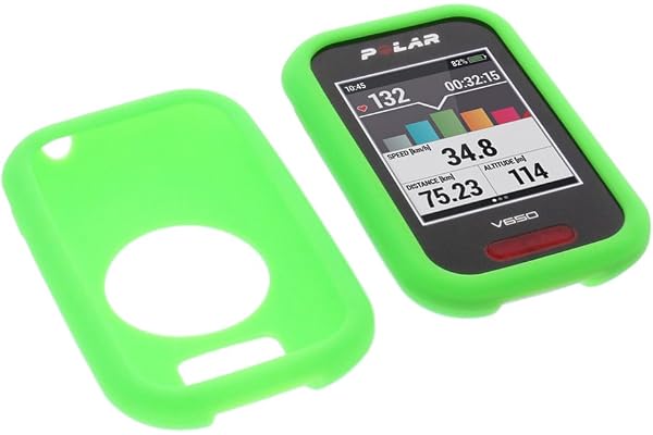foto-kontor Étui Compatible avec Polar V650 Housse de Protection Silicone Verte