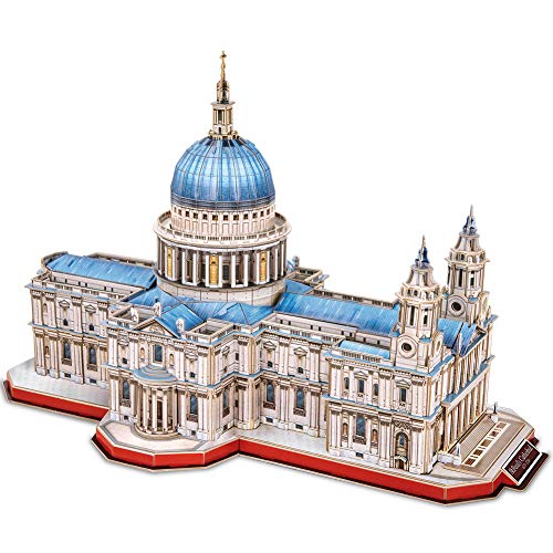 CubicFun Puzzle 3D UK London Architecture Bâtiment d'édifice Modèle Craft Kits Jouets pour Adultes comme Passe-Temps Cadeaux, St.Paul's Cathedral 643 pièces
