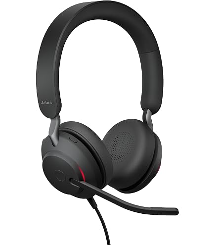 Jabra BIZ 2400 II Duo - Casque Téléphone Stéréo Professionnel Antibruit Avec Perche Micro Flexible