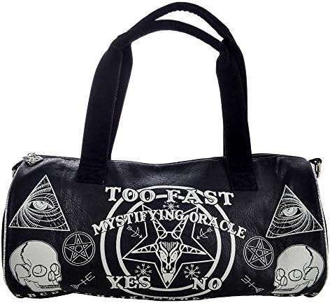 Too Fast Hexenbrett Gothic Faux Leather Ladies Handbag Small Holdall-Ouija Buffalo Canvas Duffel Bag Shoulder Bag