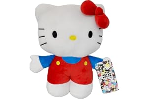 Hello Kitty Plush Classic 30cm, Plush Toys, Soft Doll, Cute Cuddly Plushie, Decoration Ornaments, Stuffed Animal Plush Cartoon, Children's Toy Birthday Gifts, Home Decoration
