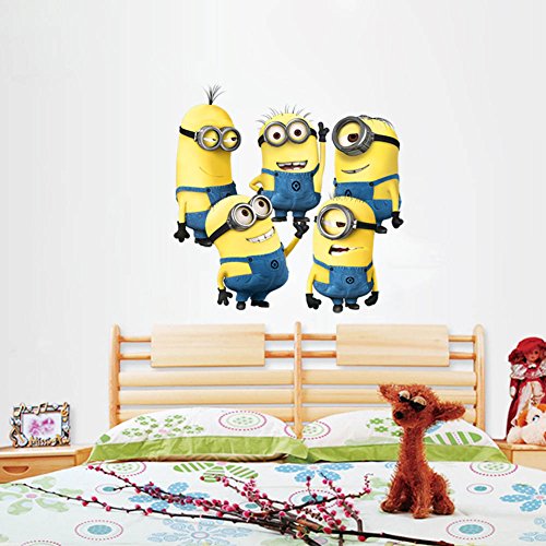 Generic Niedliche Minions-Aufkleber, wasserfest, ablösbar, Vinyl, für Wand, Auto, Kinderzimmer - 2