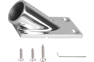 9Tong Acciaio Pesante Binario di Base della Barca Palo Inossidabile Tubo Base Marina Rettangolare Basi per Candelieri Yacht con corrimano SUS316