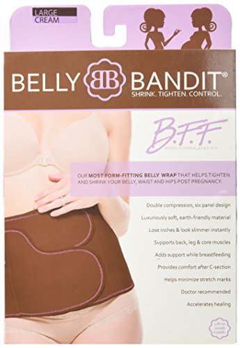Belly Bandit Body Formulated Fit Belly Wrap (Small, Cream)
