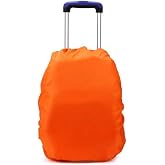 Demarkt Waterproof Backpack Rain Cover with Wheels for Camping Hiking 20-35L Orange