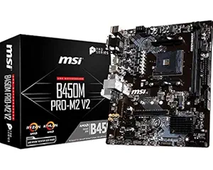 MSI B450M PRO M2 V2 AMD AM4 m-ATX Gaming with Core Boost and Turbo M.2 Motherboard