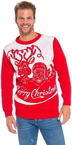 LOOKS FUNNY Biggest 2017 Xmas Jumper Colletion! Unisex/Men/Women Knitted Christmas Jumpers Novelty Ugly Xmas Santa Rudolf Elf Sweater Pullover
