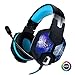 Produktbild Stereo-Gaming-Headset mit Mikrofon für PC PS4 Xbox One Nintendo-Schalter, 3,5-mm-Klinkenstecker für Laptop Mac, USB-RGB-LED-Licht und Rauschunterdrückung Mic Stummschaltung und Lautstärkeregler Comput