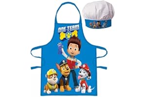 PALLEON Paw Patrol Ensemble tablier de cuisine et toque pour enfant Multicolore, multicolore, taille unique
