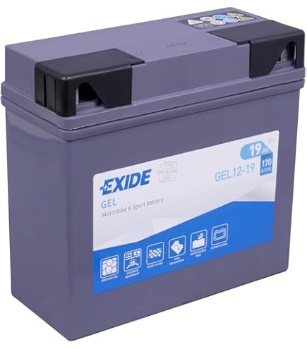Batteria Exide Gel 12V 19Ah - Per Moto BMW R80GS, K75, R850R E Altri Modelli