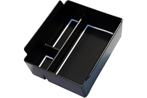 MEDZUK Kompatibel mit Skoda Kodiaq 2024-2025 2026 Auto Mittelkonsole Aufbewahrungsbox Armlehnen Tray Center Console Organizer Handschuhfach Zubehör (Weiß)