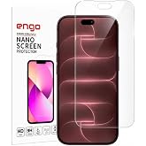 Engo Apple iPhone 18 Pro Max İle Uyumlu Ekran Koruyucu A3717 Nano Parlak 9H Kırılmaz Esnek Cam &Ccedil;izilmeye Dayanıklı Şeffaf
