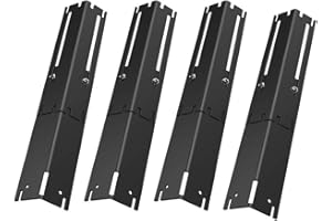 LOKHING Uniwersalna zapasowa płyta grzewcza, wytrzymała, regulowana, ze stali porcelanowej, namiot grzewczy i bar, osłona palnika, do grilla gazowego, wysuwana od 30,5 cm do 53,3 cm L, 4 sztuki